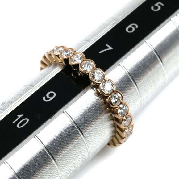 CARTIER 18k Gold Diamond Ring - Picture 6 of 8